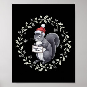 Affiche Justice Pour L'Arachide L'Écureuil - Noël Noël S