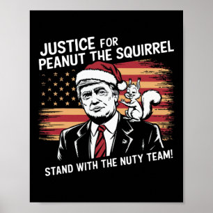 Affiche Justice Pour L'Arachide L'Écureuil - Noël Noël S