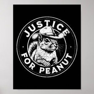 Affiche Justice Pour L'Arachide L'Écureuil - P’nut Pnut Pe