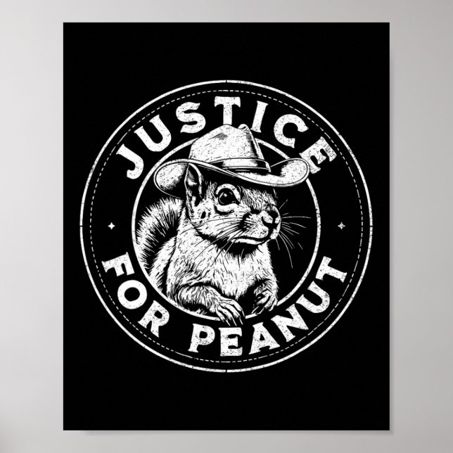 Affiche Justice Pour L'Arachide L'Écureuil - P’nut Pnut Pe (Devant)