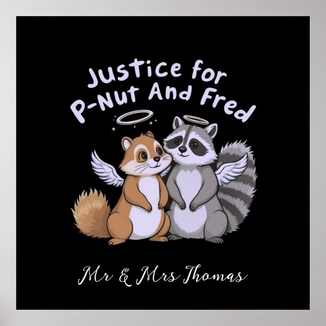 Affiche Justice pour P-Nut et Fred A Humorisful Stand (Devant)