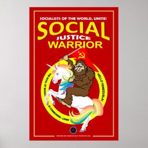 Affiche Justice sociale Warrior-2