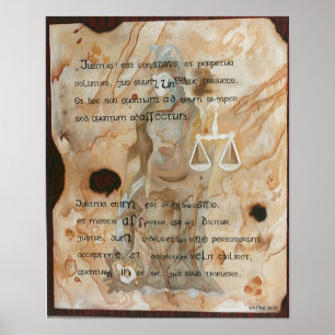Affiche justification