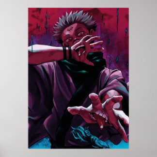 Affiche jutsu kaisen anime