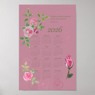 Affiche JW year text calendar customizable