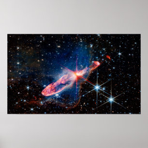 Affiche JWST Herbig-Haro 46/47 Étoiles en formation active