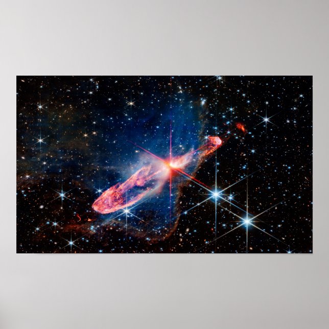 Affiche JWST Herbig-Haro 46/47 Étoiles en formation active (Devant)
