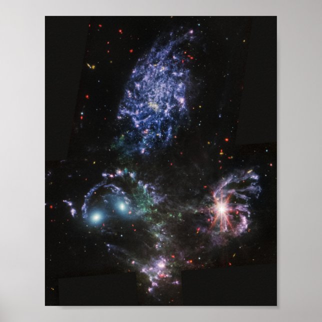 Affiche JWST James Webb Télescope spatial Quintet de Steph (Devant)