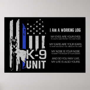 Affiche K-9 Unit Police Dog Unit