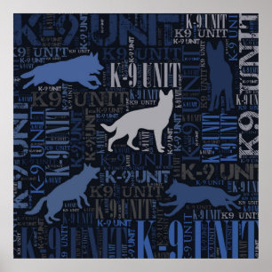 Affiche K-9 unité - unité de chien policier