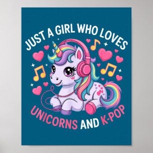 Affiche K-p Juste Une Fille Qui Aime Les Licornes Et K-p K