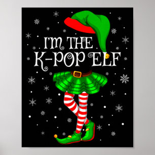 Affiche K-pop Elf Noël Famille Groupe Femmes Filles Xmas