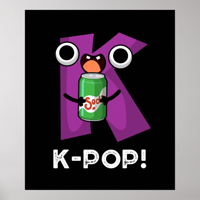 Affiche K-Pop Musique amusante Soda Pop Pun Dark BG (Devant)