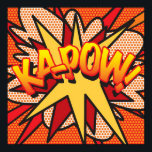 Affiche KA-POW Fun Retro Comic Book Pop art<br><div class="desc">Un design cool,  tendance et amusant qui met le fouet,  zap,  pow dans votre maison,  votre bureau et votre vie. Un grand cadeau pour vous,  vos amis ou votre famille. Conçu par ComicBookPop© à l'adresse www.zazzle.com/comicbookpop*</div>