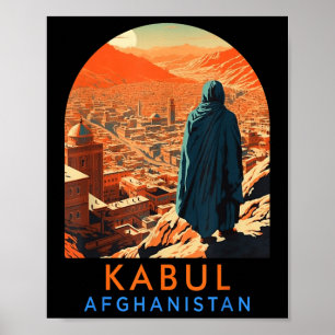 Affiche Kaboul Voyage à la découverte des vacances d'été K