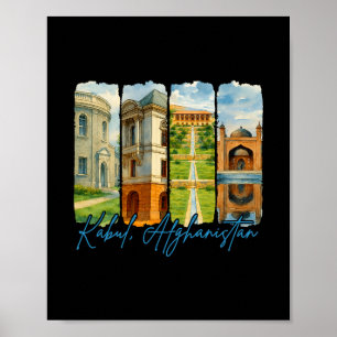 Affiche Kabul Afghanistan Voyageur Amoureux Voyage Coup de