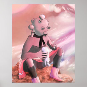 AFFICHE KACHINA MUDHEAD CARVER