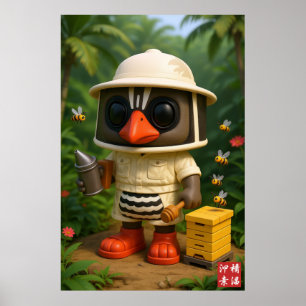 Affiche Kagu apiculteur