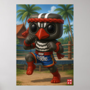 Affiche Kagu Muay Thai Fighter