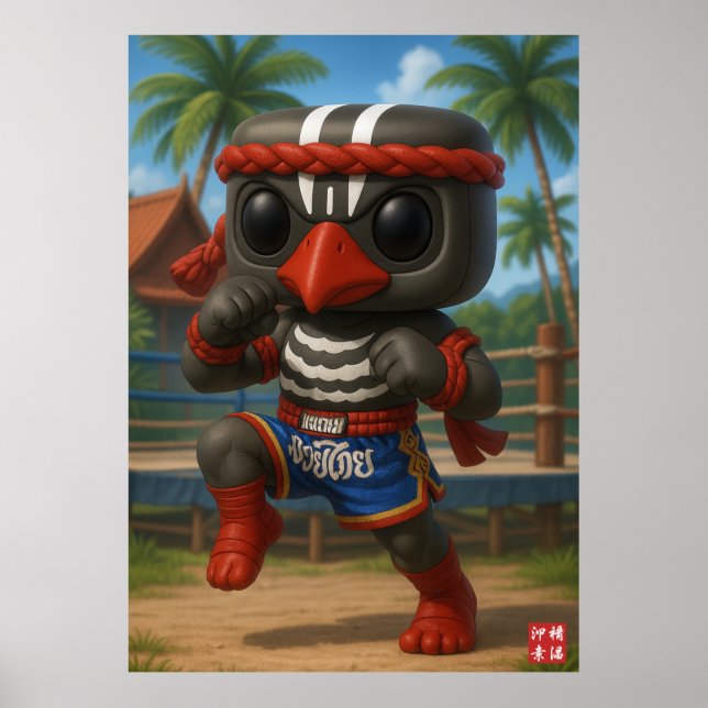 Affiche Kagu Muay Thai Fighter (Devant)