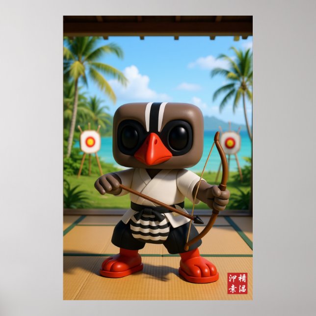 Affiche Kagu Tropical Kyudo (Devant)