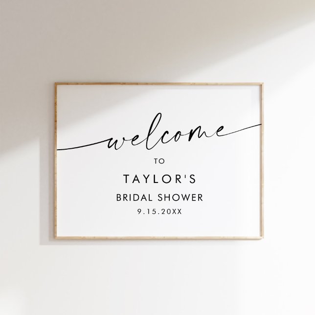 Affiche KAIA Bienvenue à une réception de mariage minimali (Créateur téléchargé)