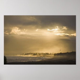 Affiche Kaikoura, Nouvelle-Zélande. Kaikoura est connu pou