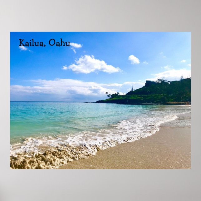 Affiche Kailua Beach, Oahu (Devant)