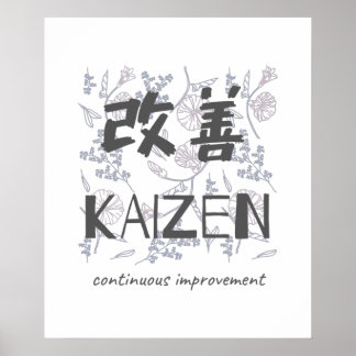 Affiche Kaizen - Amélioration continue