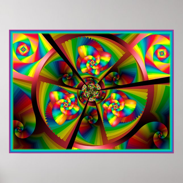 Affiche Kaleidoscope de moulinets (Devant)