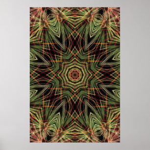 Affiche "Kaleidoscope de Vert"