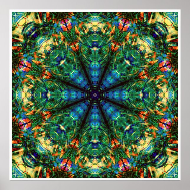 Affiche Kaleidoscope des couleurs (Devant)