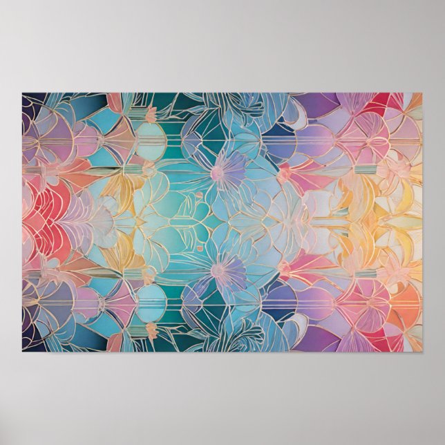 Affiche Kaleidoscope des couleurs (Devant)