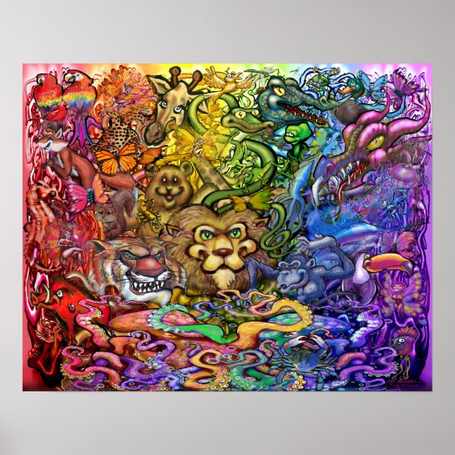 Affiche Kaleidoscope des créatures (Devant)