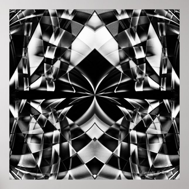 Affiche Kaleidoscope monochromatique (Devant)