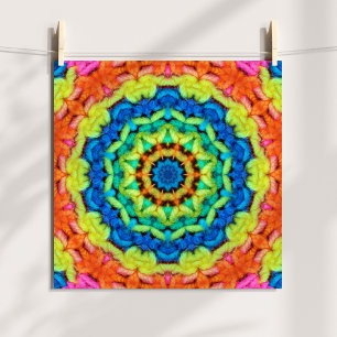 Affiche Kaleidoscope numérique de jour ensoleillé en fil d