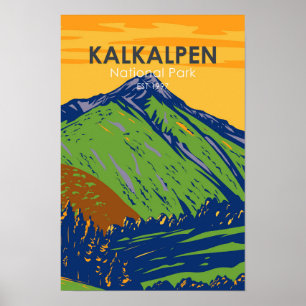 Affiche Kalkalpen National Park Austria Vintage