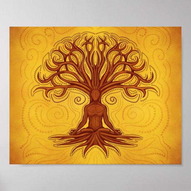 Affiche Kalpavriksha - Arbre à bois (Devant)