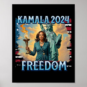 Affiche Kamala 2024 Pour La Campagne Du Président Lady Lib