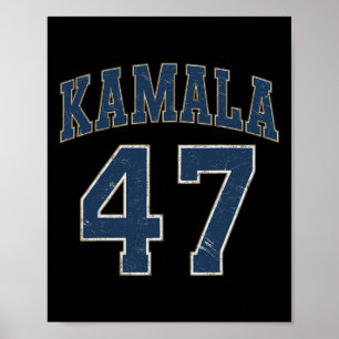 Affiche Kamala 47 Virgule Présidente Kamala Harris Wheimer