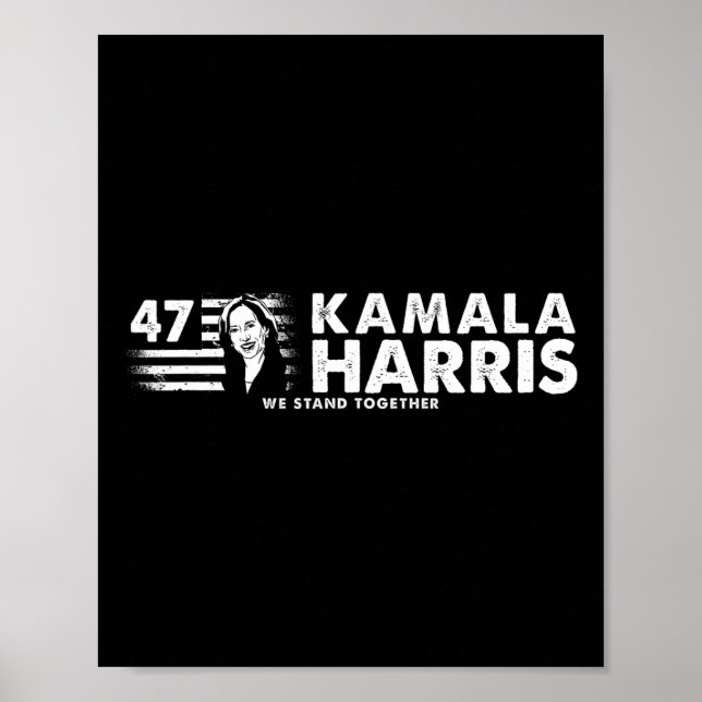 Affiche Kamala 47ème Président - Vote Harris (front&amp ;  (Devant)