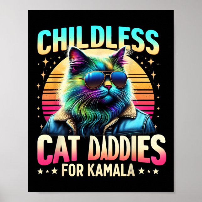 Affiche Kamala Des Daddies De Chats Sans Enfants Pour Kama (Devant)