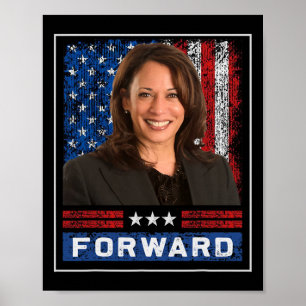 Affiche Kamala en avant présidente Kamala Harris Wheimer 2