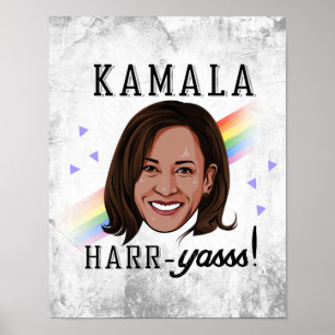 Affiche Kamala Harr-Yasss