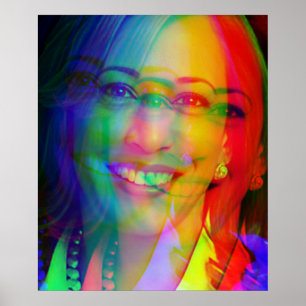 Affiche Kamala Harris 2024 1er Indian Black Melanin Sista