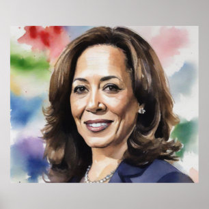 Affiche Kamala Harris 2024 mon président est une femme noi