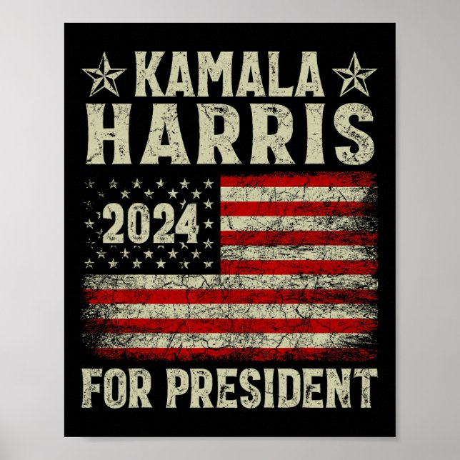 Affiche Kamala Harris 2024 Pour La Campagne Électorale (Devant)