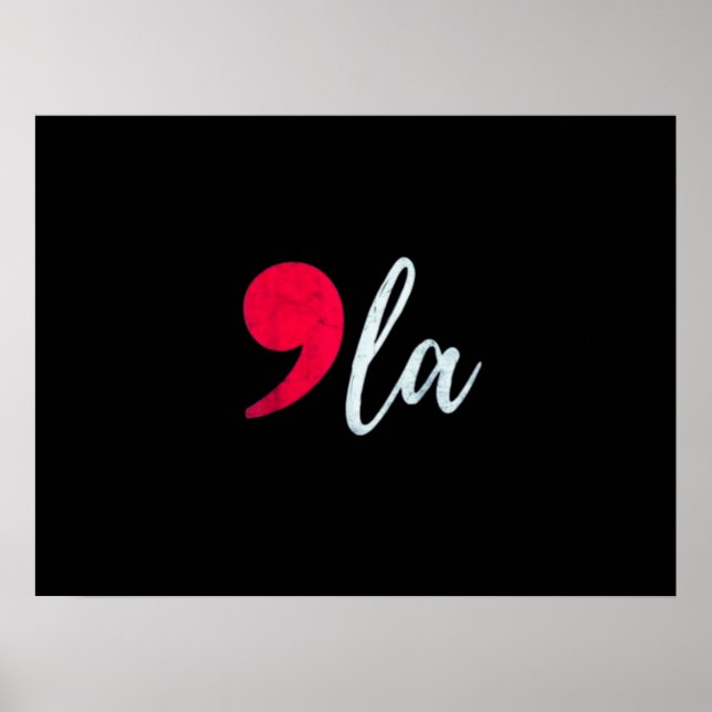 Affiche Kamala Harris 2024 Président Comma La Funny (Devant)