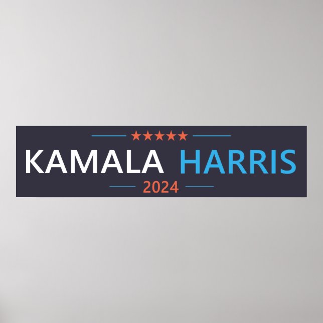 Affiche Kamala Harris 2024 Présidente (Devant)