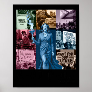 Affiche Kamala Harris 2024 Tournée Dans Mon Époque De Vote